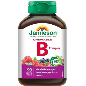 Jamieson 复合维生素B族 浆果味咀嚼片 补充9️⃣种营养素