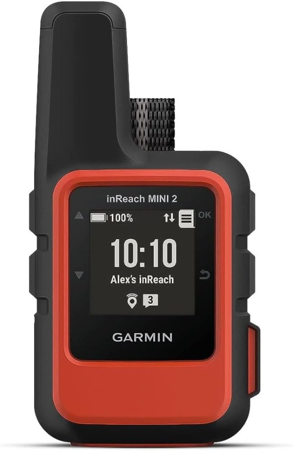 inReach Mini 2, Lightweight and Compact Satellite Communicator, Hiking Handheld, Orange