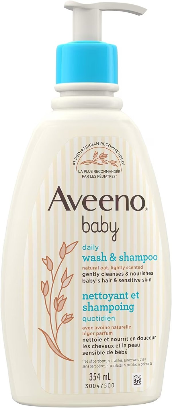 Aveeno 宝宝无香洗沐二合一354mL