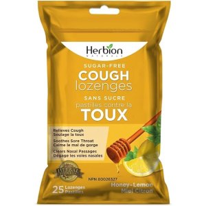 Herbion Naturals 无糖柠檬味润喉糖 25粒