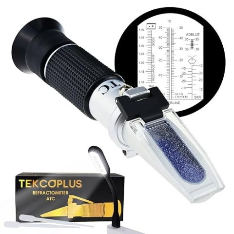 TEKCOPLUS 汽车防冻液系统 冷却液清洗 -40~0°C 挡风玻璃液折射仪