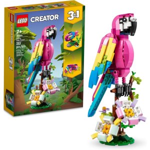 💥史低价💥：LEGO 创意百变 3合1 粉色鹦鹉 🦜 雨林探险的最佳伴侣