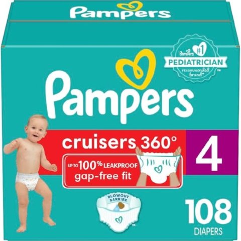 Pampers Cruisers 360° Fit 拉拉裤 Size 4 108片装