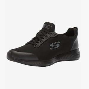 Skechers womens Squad Sr 女士纯黑运动鞋 6码