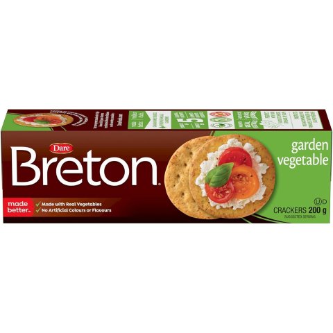 $1.87🥬白菜价🥬：Breton Garden 蔬菜饼干 200g 健康无负担