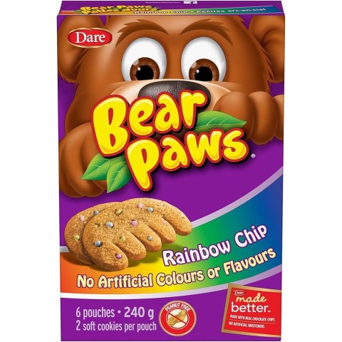 Bear Paws 彩虹豆饼干 240g