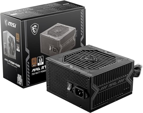 MSI MAG A750BN PCIE 5 全模块化 - 80 Plus 铜牌认证 750w 