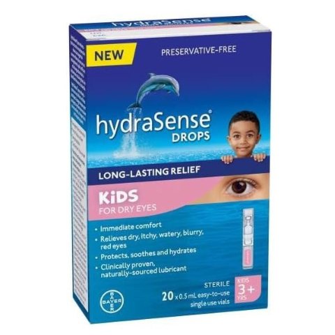 hydraSense 儿童润眼滴眼液 20支独立装 不含防腐剂天然润滑