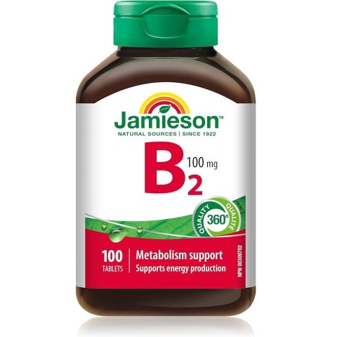 💥史低价💥：Jamieson 维他命B2 核黄素 支持代谢与红细胞健康 100mg