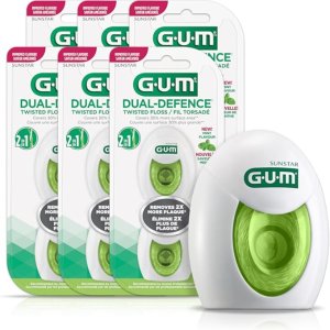 来囤🔥Gum 牙线 (6条装) 可有效去除牙菌斑❗️口腔护理首选