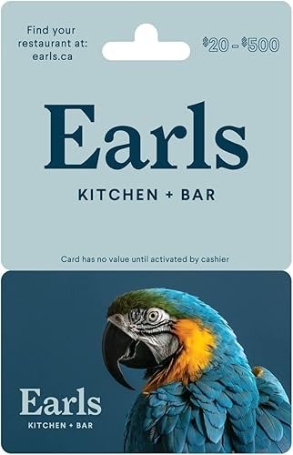 Earls Restaurants 电子卡