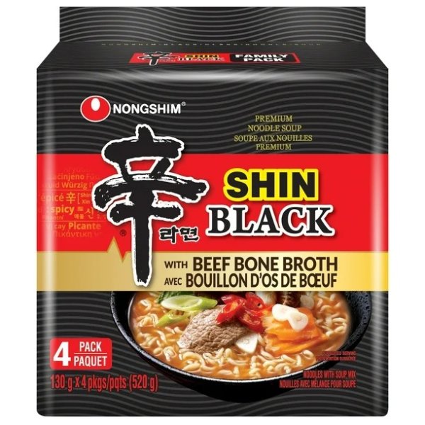 Nongshim Shin Black 牛骨汤底 4 x 130g