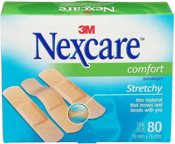 3M Nexcare Comfort 创可贴 舒适透气 80张 每贴仅$0.05