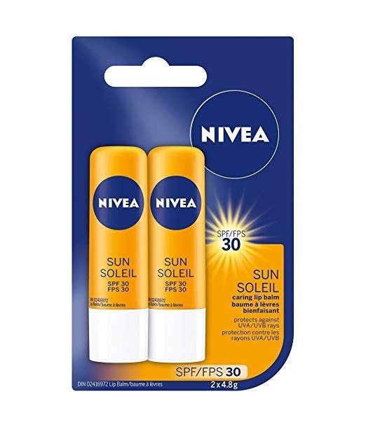 NIVEA 防晒唇膏2个装