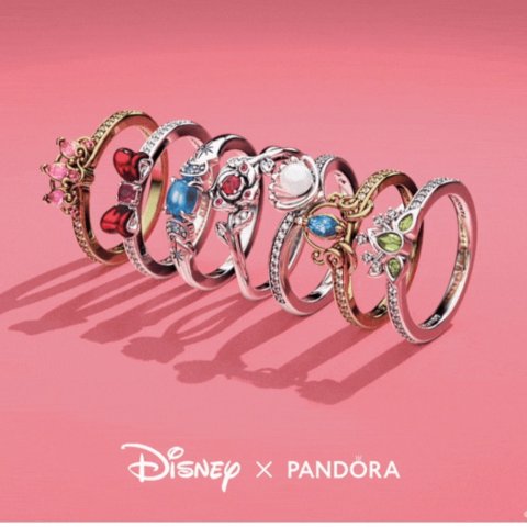 均价$110 送人好选择～Disney x Pandora 公主戒指上架 快来看你喜欢哪个公主？