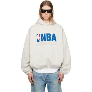 灰色 NBA 连帽衫