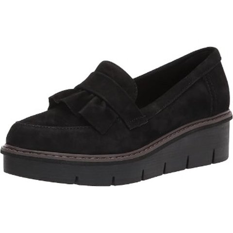 $39.96(原$136)Clarks 女士厚底乐福鞋 6码 麂皮鞋面 轻便好走