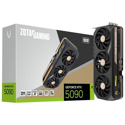 ZOTAC Gaming的GeForce RTX 5090 Solid 32 GB GDDR7视频卡
