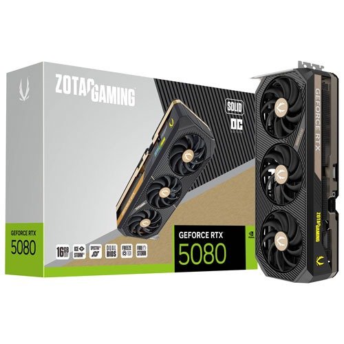 ZOTAC游戏GeForce RTX 5080 Solid OC 16 GB