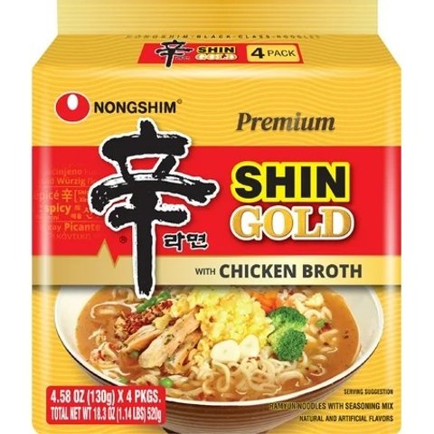 Nongshim Shin Gold 130gx4 鸡汤底