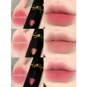 YSL Beauty暂时恢复原价！等更新，图自@金猪是我呀YSL 黑管绒雾唇釉