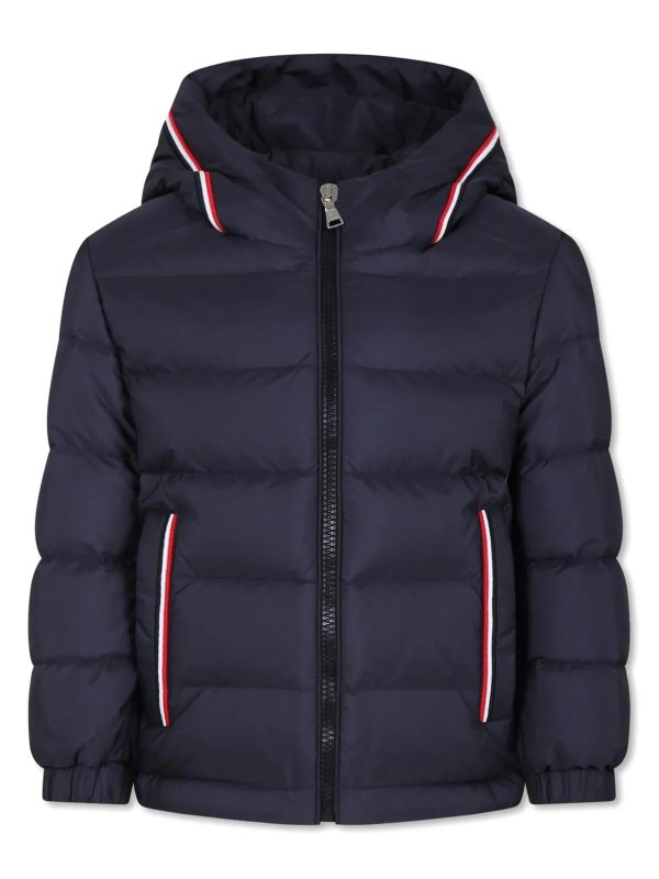 Moncler Enfant Merary 徽标拼贴夹克 – Cettire