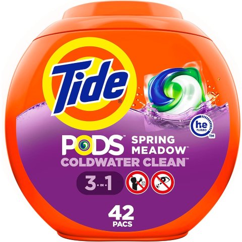 💥史低价💥：Tide PODS 洗衣液包 42颗装 3合1强力清洁 去渍护色