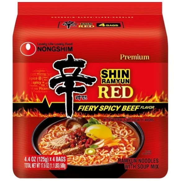 Nongshim Shin Red 125g x 4 经典红包