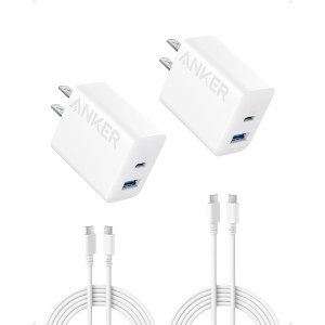 AnkeriPhone 16 充电器 USB-C 2 件装 20W 