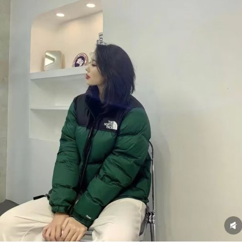 Nuptse 1996 圣诞绿羽绒服