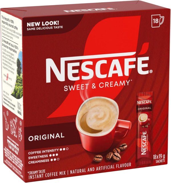 Nescafé 雀巢香甜奶油速溶咖啡 18包 