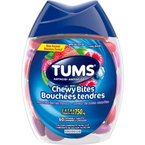 TUMS 抗酸胃灼热缓解软咀嚼片 什锦浆果味