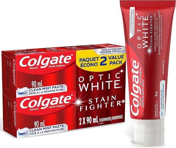 Colgate 光感白去污凝胶牙膏90ml 2 支装