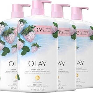 情人节礼物：Olay 小红薯爆款白草莓/甜玫瑰沐浴露补货 甜美仙女美白保湿