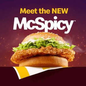 已上线❗️McDonalds 麦当劳 全新McSpicy麦辣鸡汉堡