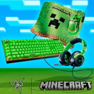 新品上市：Razer x Minecraft 联名来了💚方块世界信仰加成