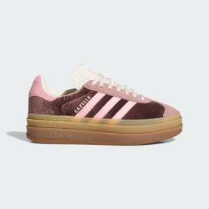 Adidas复古红 太美啦Gazelle 厚底