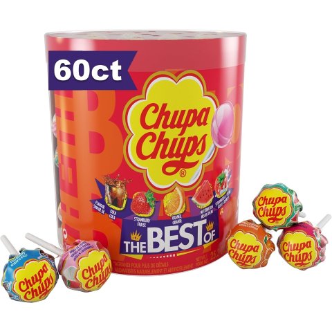 Chupa Chups 珍宝珠棒棒糖60支 多口味混合装