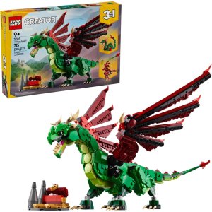 💥史低价💥：LEGO Creator 3合1中世纪巨龙玩具 (31161)