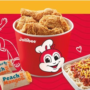 天选吃货🔥是你么❓Jollibee发钱👉下单减$15再送$5❗️