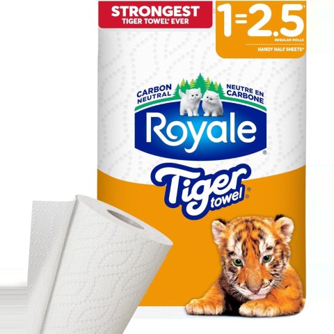 💥史低价💥：Royale Tiger 强力加厚厨房纸 1卷装=2.5卷！居家必备