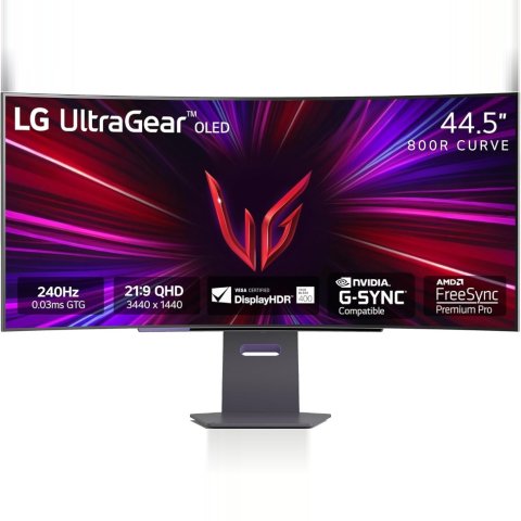 LG UltraGear 45吋 OLED WQHD 240Hz 0.03ms HDR400 曲面屏