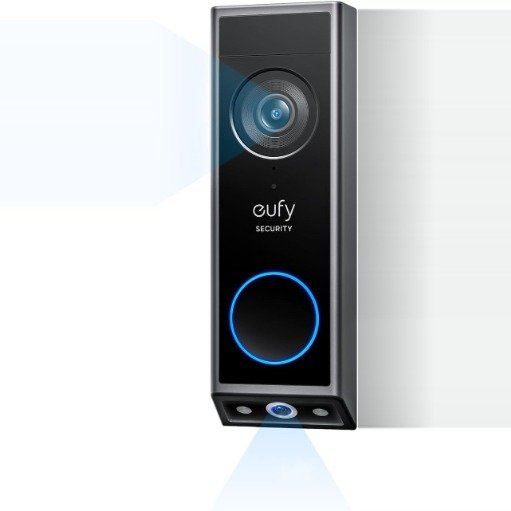 eufy Security E340 无线电池供电可视双摄2K智能门铃