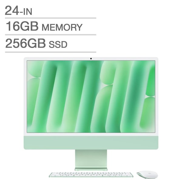 24 英寸 iMac，M4 芯片 - 16 GB RAM，256 GB SSD