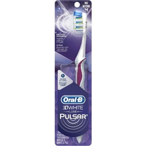 3把$12!!!(原$9.97）🌸Amazon春季大促：Oral-B Pulsar 3D White 中硬度电动牙刷