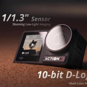 💥史低价💥：DJI Osmo Action 4 4K运动相机 高性能防水摄像机