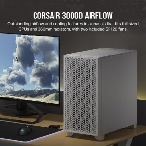 💥史低价💥：Corsair 3000D 海景房机箱 送2个SP120风扇