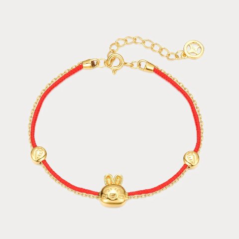 Rabbit Zodiac Red String Bracelet