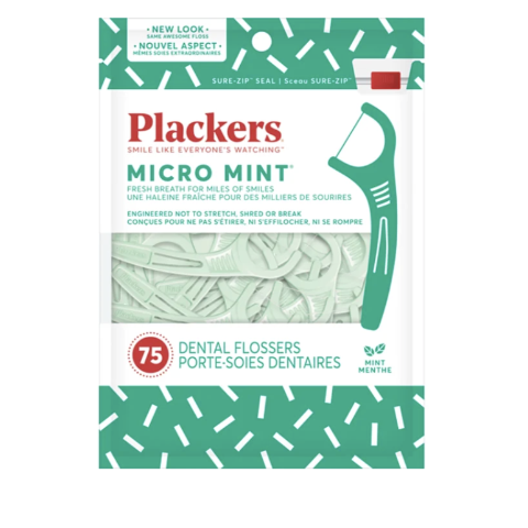 Plackers 微型牙线 薄荷色