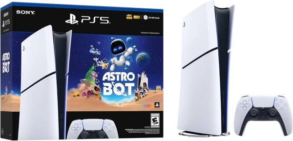 PlayStation 5 年度游戏ASTRO BOT 捆绑套装 无光驱版